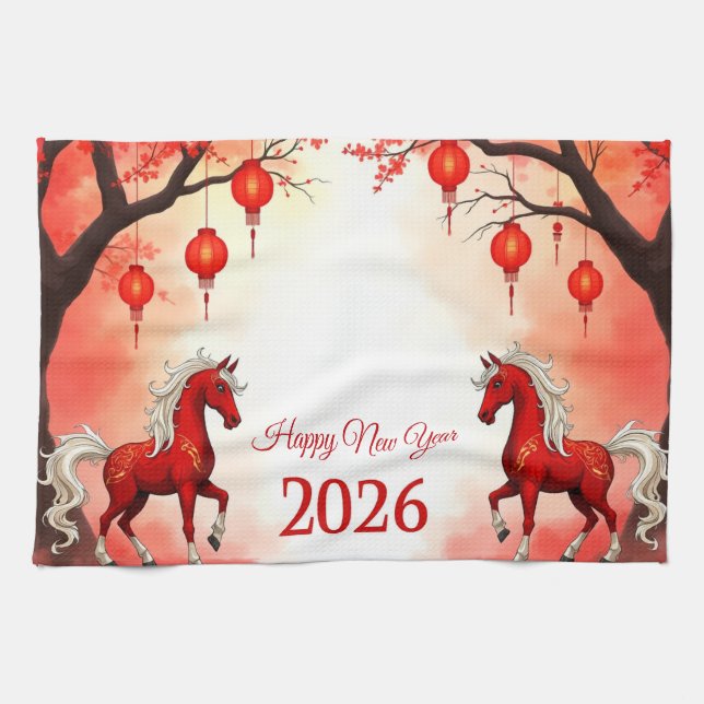 Paño De Cocina Año del caballo 2026 (Horizontal)