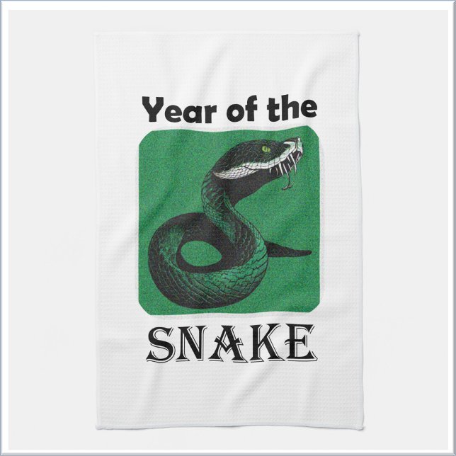 Paño De Cocina Año Guay de la serpiente zodiaco chino (Subido por el creador)
