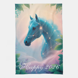 Paño De Cocina Año personalizado del Caballo 2026