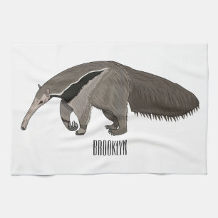 Paño De Cocina Anteater personalizado ilustracion