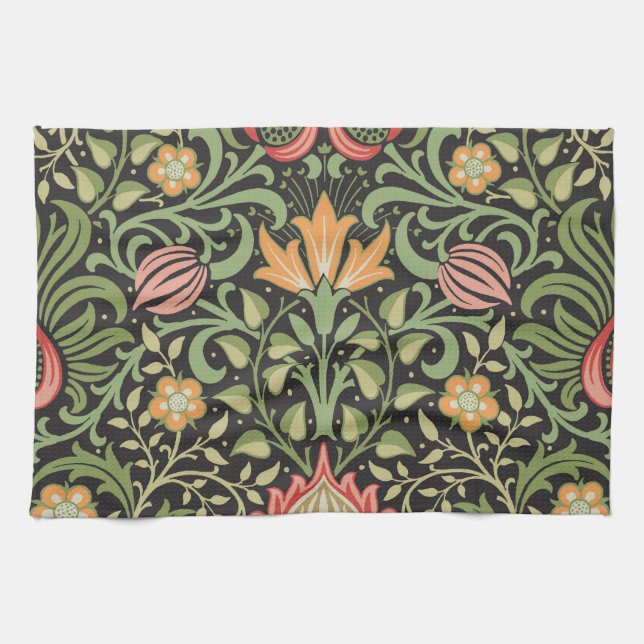 Paño De Cocina Antigüedad floral persa William Morris (Horizontal)