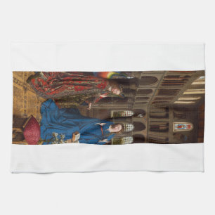 Paño De Cocina Anunciación de Van Eyck Luz Premium de Catedral