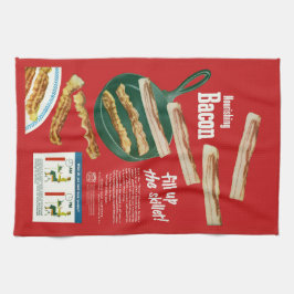 Paño De Cocina Anuncio divertido del "tocino de alimentación" del