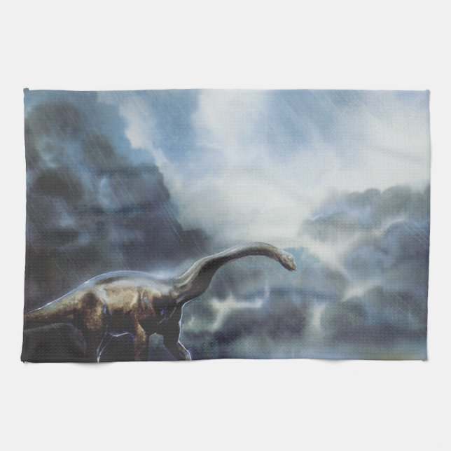 Paño De Cocina Apatosaurio o Brontosauro (Horizontal)