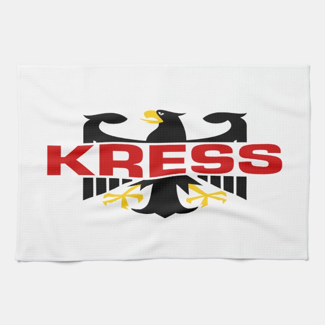Paño De Cocina Apellido de Kress (Horizontal)