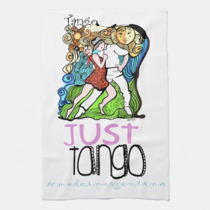 Paño De Cocina Apenas tango hecho en la Argentina