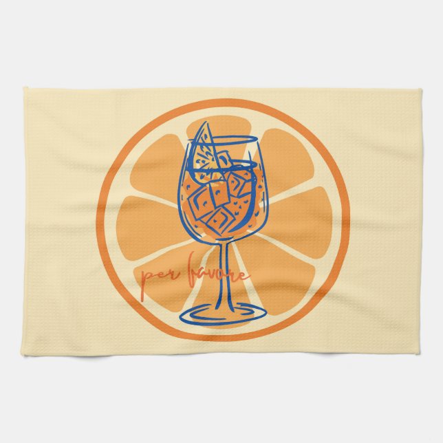 Paño De Cocina Aperol por favore (Horizontal)