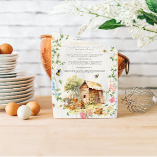 Paño De Cocina Apicultura Monograma de granja rústica
