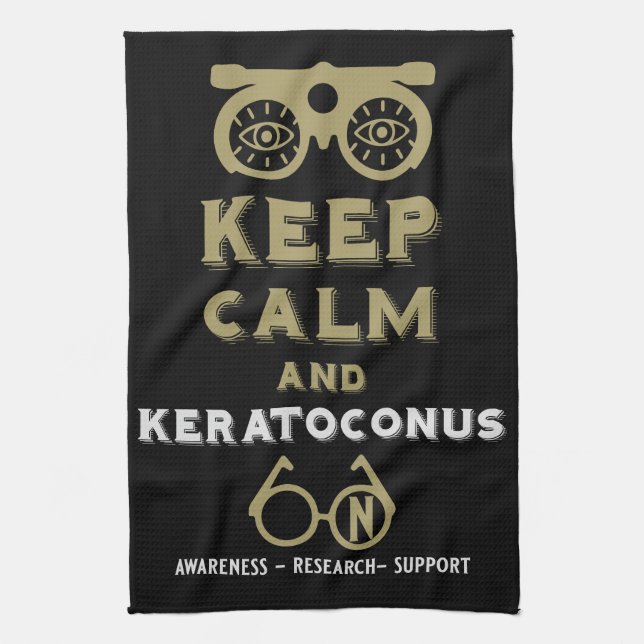 Paño De Cocina Apoyo Y Conciencia De Keratoconos (Vertical)