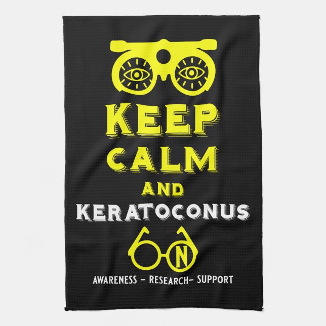 Paño De Cocina Apoyo Y Conciencia De Keratoconos (Vertical)