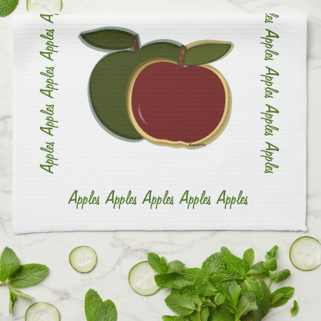 Paño De Cocina Apples de país (Doblado)