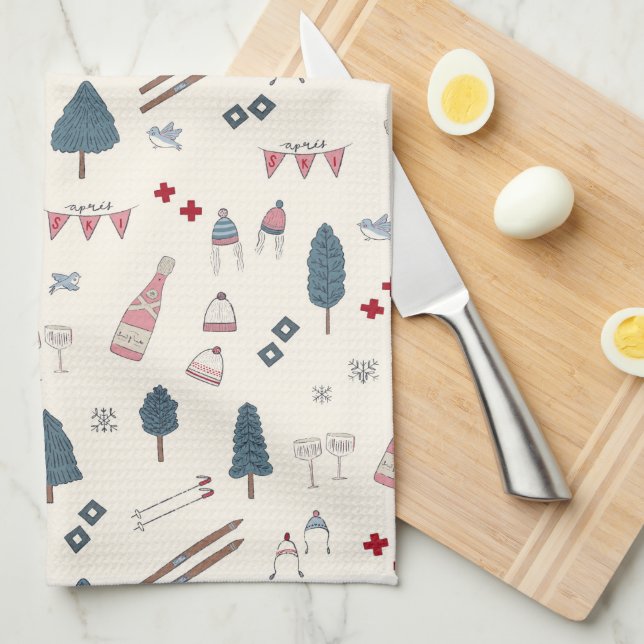 Paño De Cocina Apres Ski Cabin Decour Champagne (Doblado Cuarto)