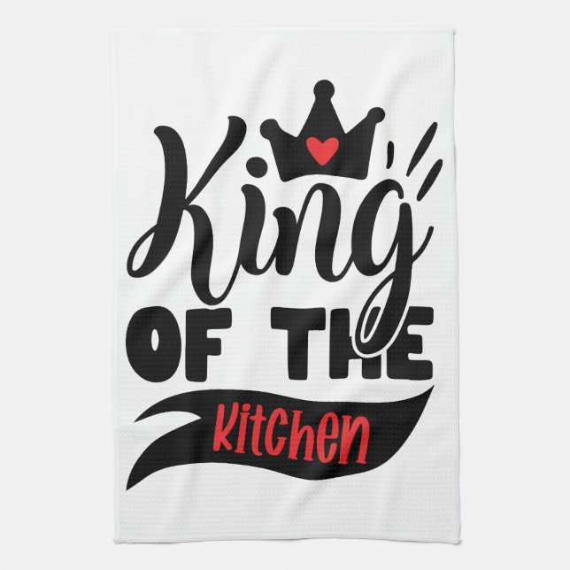 Paño De Cocina Apron, el rey de la cocina (Vertical)