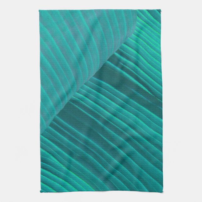 Paño De Cocina Aqua Banana Leaf (Vertical)