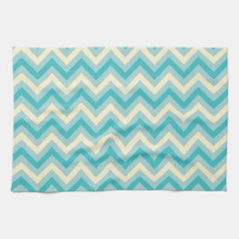 Paño De Cocina Aqua Chevron