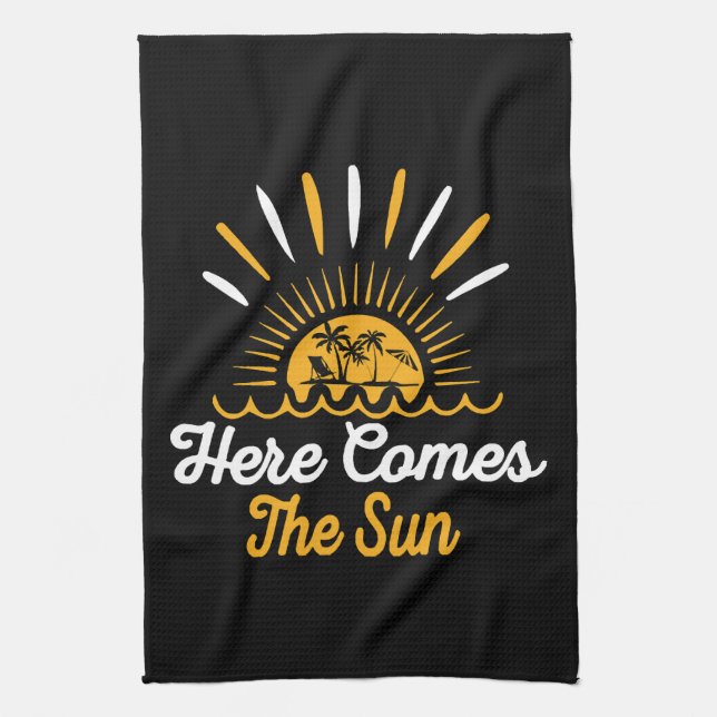 Paño De Cocina Aquí viene el Sol (Vertical)