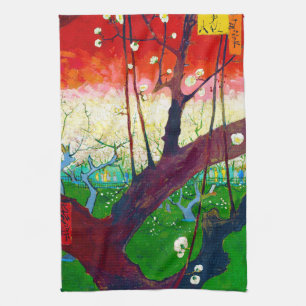 Paño De Cocina Árbol de ciruelas (después de Hiroshige), Van Gogh