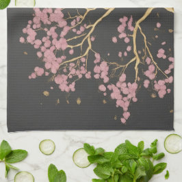 Paño De Cocina Árbol de flores de cerezo