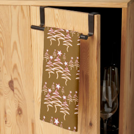 Paño De Cocina Árbol de grietas de vacaciones + marrón de repetic