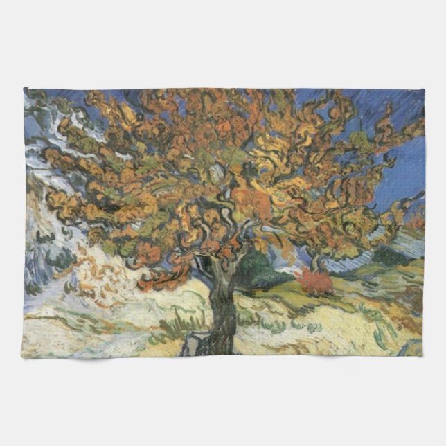 Paño De Cocina Árbol de moras por van Gogh (Horizontal)