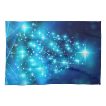 Árbol de Navidad azul Guay con luces resplandecien