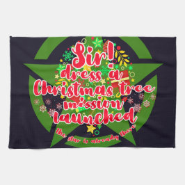 Paño De Cocina Árbol de Navidad, misión, ejército