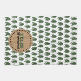 Paño De Cocina Árbol de Navidad moderno FELIZ NAVIDAD