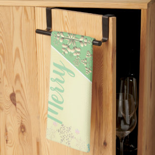 Paño De Cocina Árbol de Navidad y Nieve