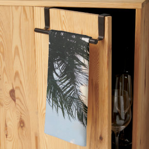 Paño De Cocina Árbol de palmas de cristal exuberante 1