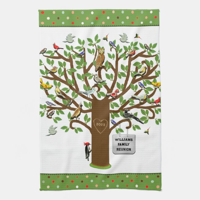 Paño De Cocina Árbol genealógico (Vertical)
