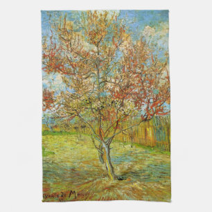 Paño De Cocina Árbol rosa en flor por Vincent van Gogh