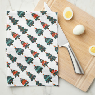 Paño De Cocina Árboles de Navidad