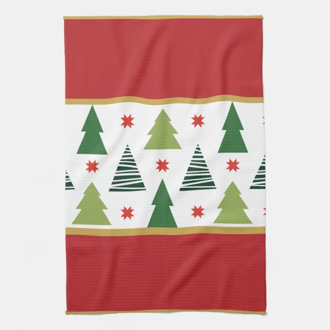 Paño De Cocina Árboles de Navidad (Vertical)