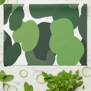 Paño De Cocina Árboles verdes Patrón tropical tropical moderno
