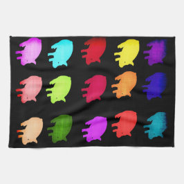 Paño De Cocina Arco iris de Piggies