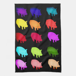 Paño De Cocina Arco iris de Piggies