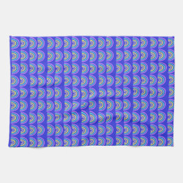 Paño De Cocina Arcoiris amarillo, azul y púrpura