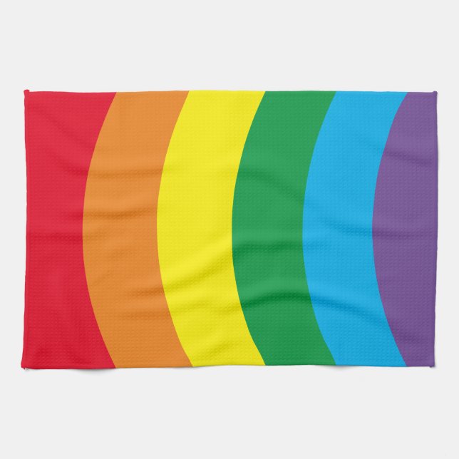 Paño De Cocina Arcoiris brillante (Horizontal)