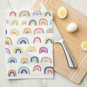Paño De Cocina Arcoíris Multi Blanco