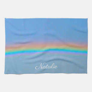 Paño De Cocina Arcoiris real natural personalizado