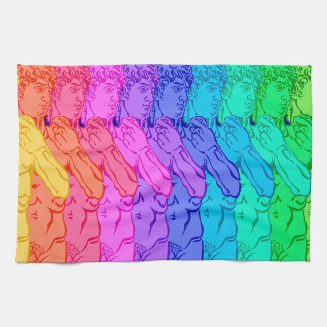 Paño De Cocina Arcoiris renacentista (Horizontal)