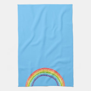 Paño De Cocina Arcoiris y cielo azul