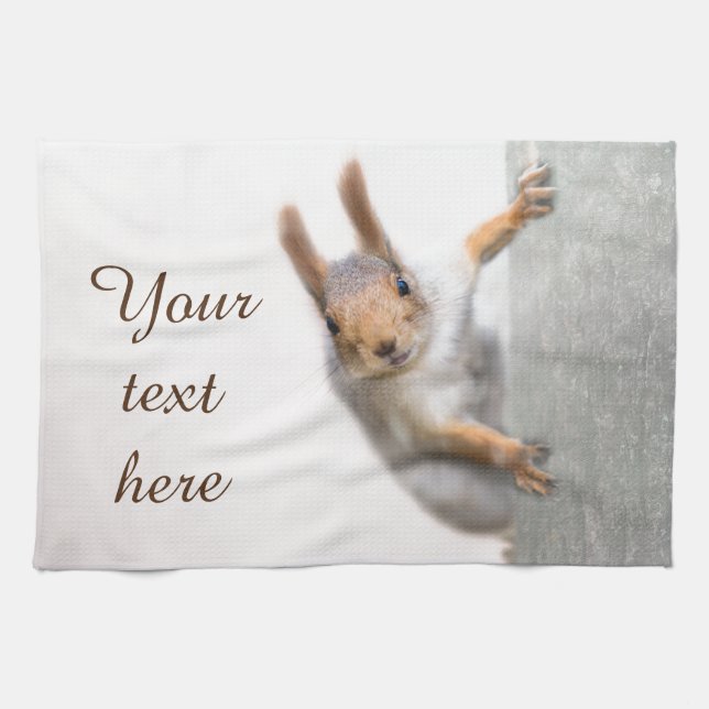 Paño De Cocina Ardilla curiosa (Horizontal)