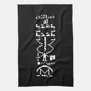 Paño De Cocina Arecibo Binary Message 1974