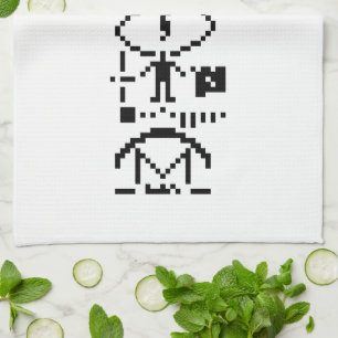 Paño De Cocina Arecibo Binary Message 1974