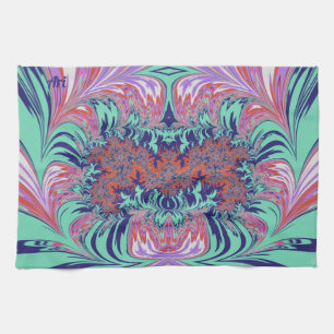 Paño De Cocina ARI ~ Blue Green Red Purple ~ 3D ~