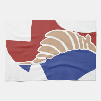 Paño De Cocina Armadillo de Tejas - diseño del estado de TX