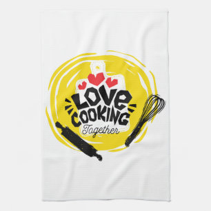 Paño De Cocina Armonía Culinaria: Amor en la Cocina