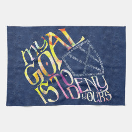 Paño De Cocina Arquero de hockey cita arte de palabras