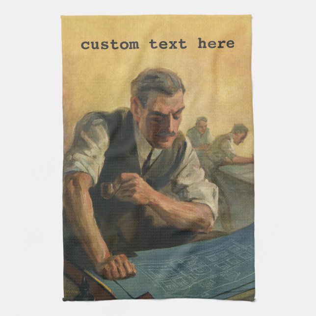 Paño De Cocina Arquitecto de negocios de época y programas de con (Vertical)